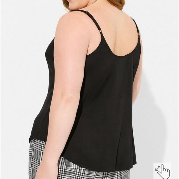 Ava stretch challis cami torrid size 00X olive tank - Picture 7 of 9